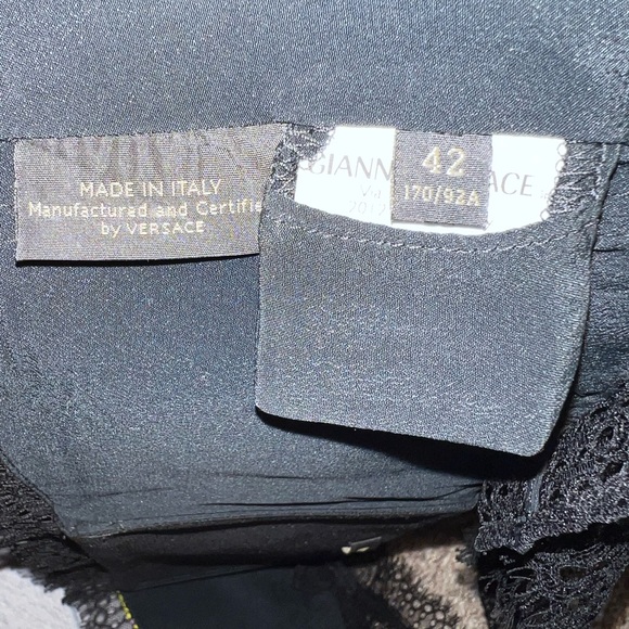 Versace silk NWOT bralette baroque size 42 New multi colored - Picture 5 of 8